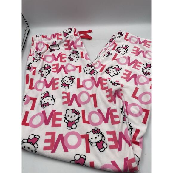 Hello Kitty Womens Size Small LOVE pajama pants Excellent Condition! - Picture 1 of 3